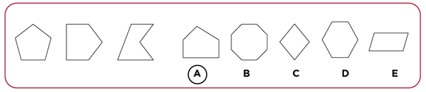 CAT4 Figure Classification example question