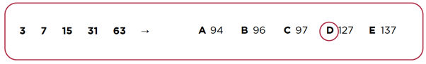 CAT4 Number Series example question